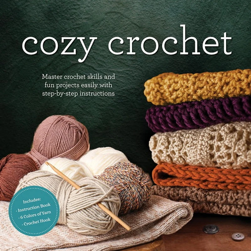 Cozy Crochet Kit: Master Crochet Skills and Fun Projects Easily with Step-by-Step Instructions