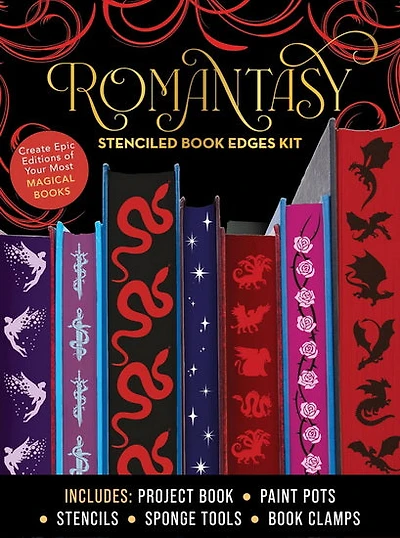Romantasy Stenciled Book Edges Kit: Create Epic Editions of Your Most Magical Books