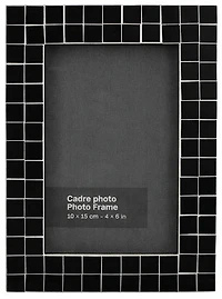 Silver mosaic photo frame