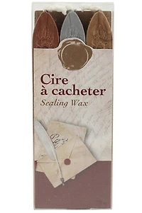 Ens. 3 bâtons de cire - or argent bronze