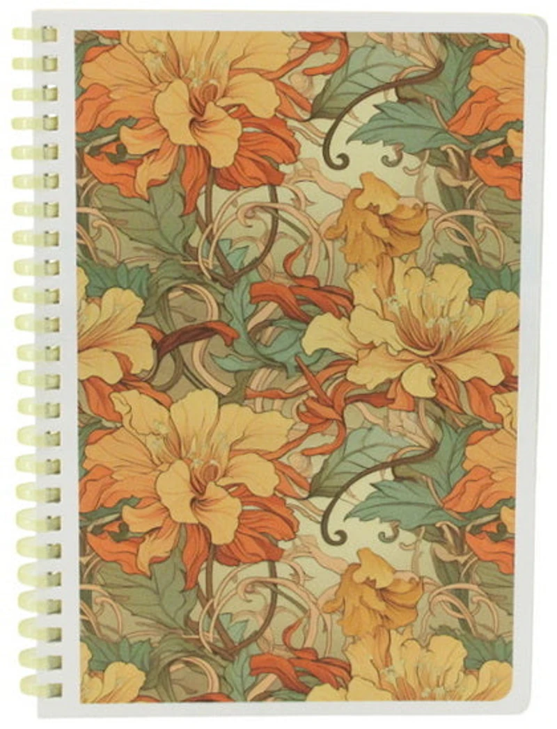 Cahier spirale ligné art nouveau 160p