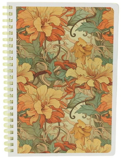 Cahier spirale ligné art nouveau 160p