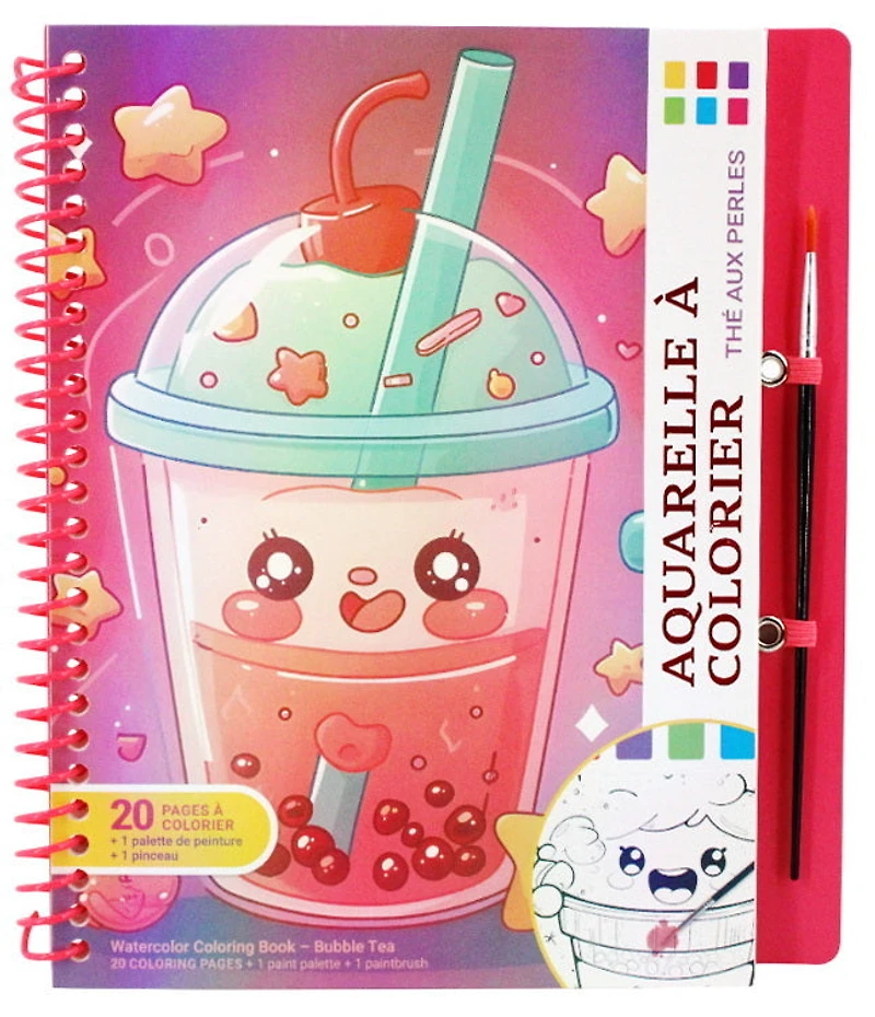 Coloring book bubble tea