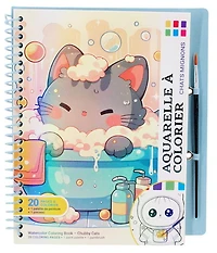 Coloring book chubby cats