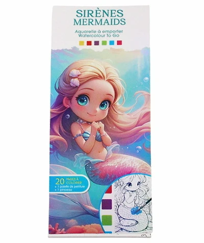 Coloring book mermaids