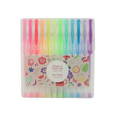 Set of 12 Gel Pens – Pastel Colors
