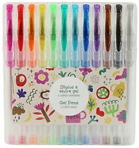 Ens. 12 stylos gel - scintillants