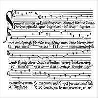 Pochoir  musique médiévale- 6x6po