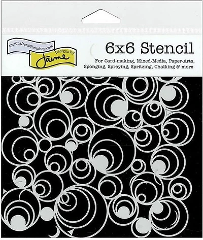 Stencil  Spirals- 6X6"