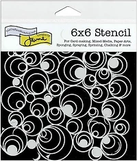 Stencil  Spirals- 6X6"