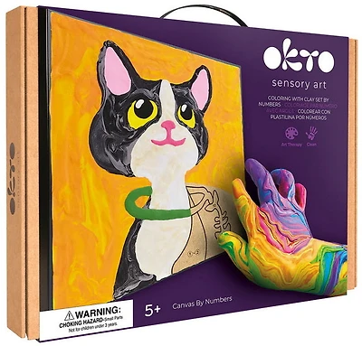 Coloring With Clay By Numbers - Cat