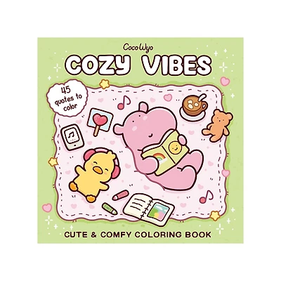 Cozy spaces coloring : cozy vibes  - éd. anglaise