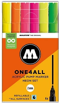 Marqueurs one4all 127hs neon ens. 6