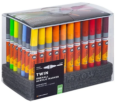 Marqueurs one4all complet double pointe ens. 74