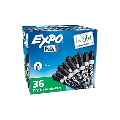 Set of 12 Chisel-Tip Dry-Erase Markers