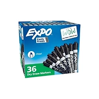 Set of 12 Chisel-Tip Dry-Erase Markers