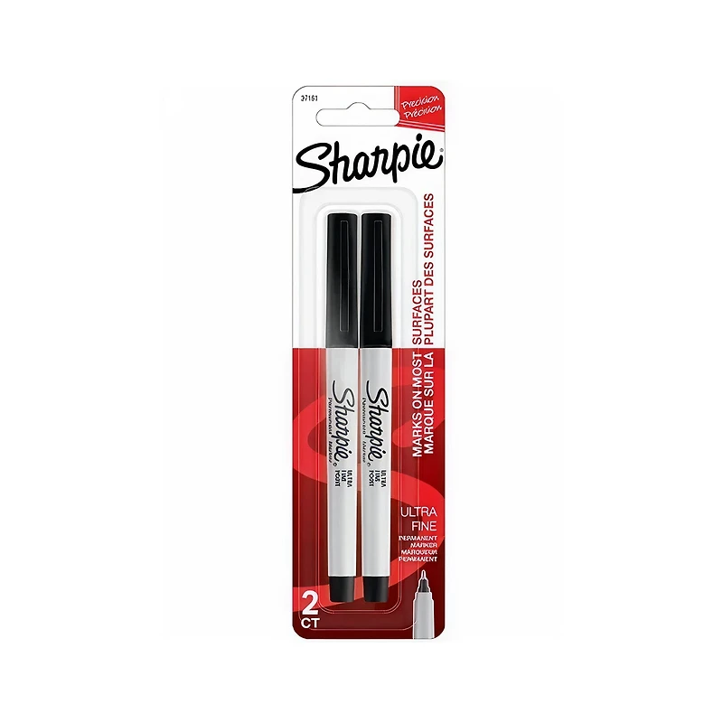 Set of 2 Ultra Fine Tip Permanent Markers
