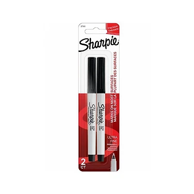 Set of 2 Ultra Fine Tip Permanent Markers