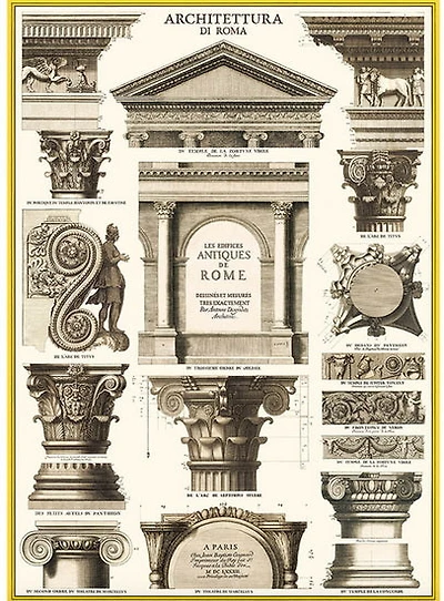 Papier décoratif - Architecture 20X28po