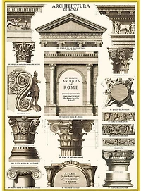 Papier décoratif - Architecture 20X28po