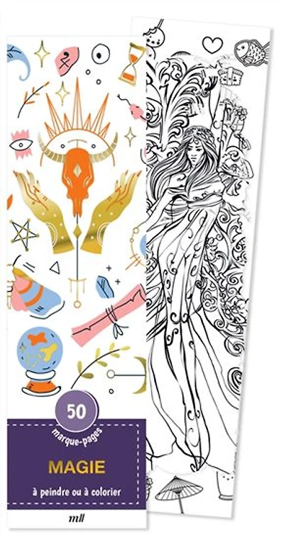 Magie : marque-pages à peindre ou à colorier