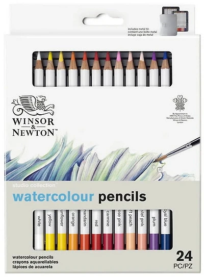 Boîte de 24 crayons aquarelle
