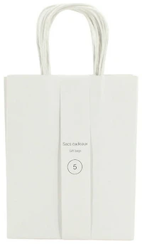 Ens. 5 sacs petits kraft blanc