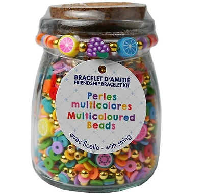 DIY Bead Jar Multicoloured