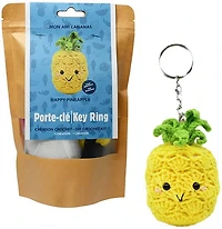 Ens. porte-clés crochet mon ami l'ananas