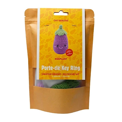 DIY Crochet Key Ring Kit – Eggplant