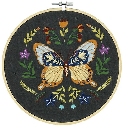 Ens. broderie papillon minuit