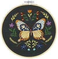 Ens. broderie papillon minuit