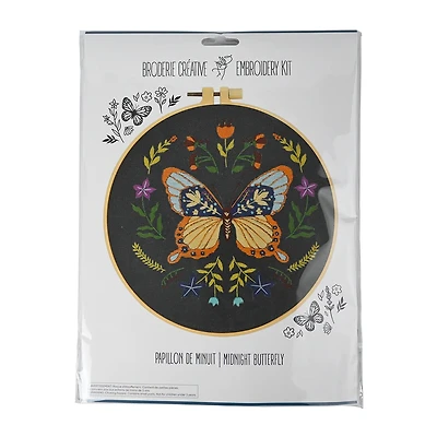 Embroidery Kit – Midnight Butterfly