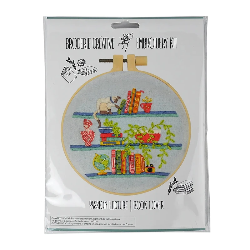 Embroidery Kit – Book Lover