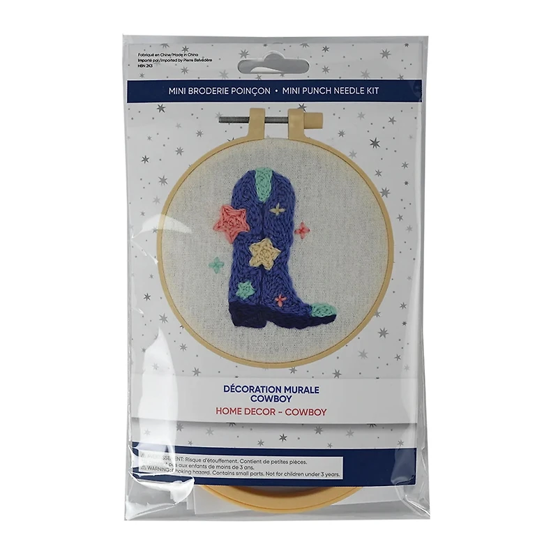 Mini Punch Needle Kit – Cowboy