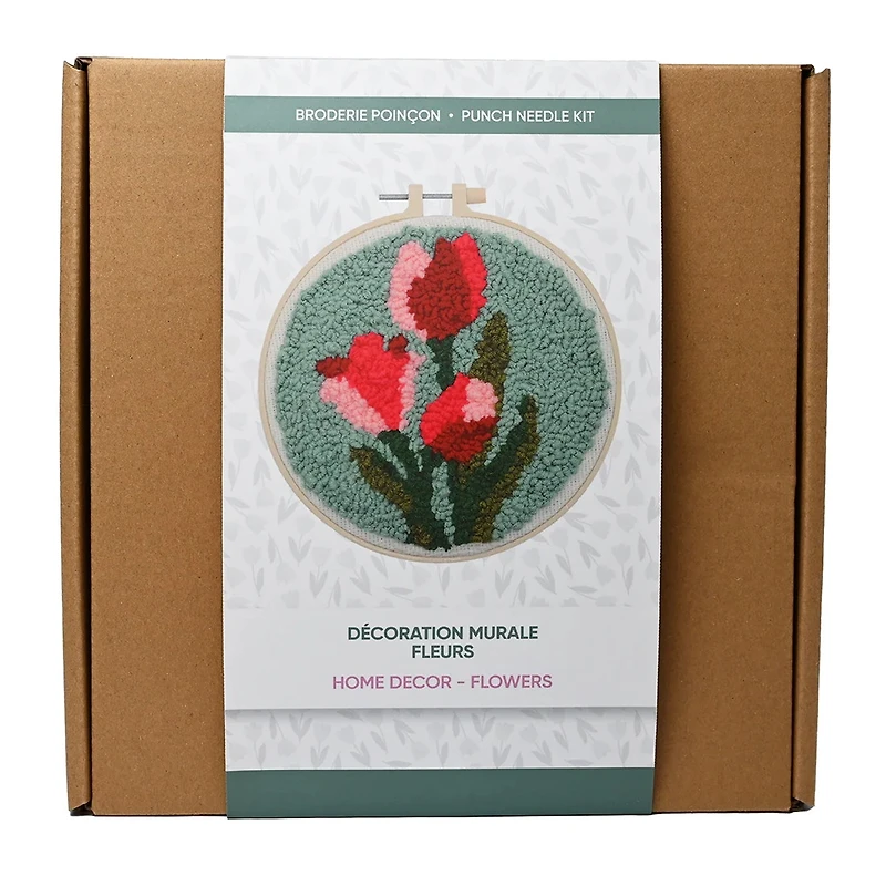 Home Décor Punch Needle Kit – Flower