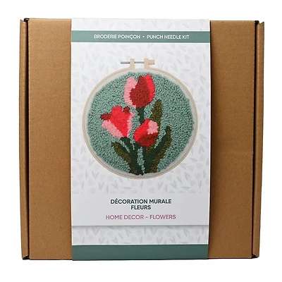 Home Décor Punch Needle Kit – Flower