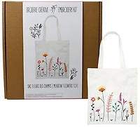 Meadow Flowers Tote Bag Embroidery Kit
