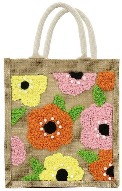 Sac punch needle motif floral