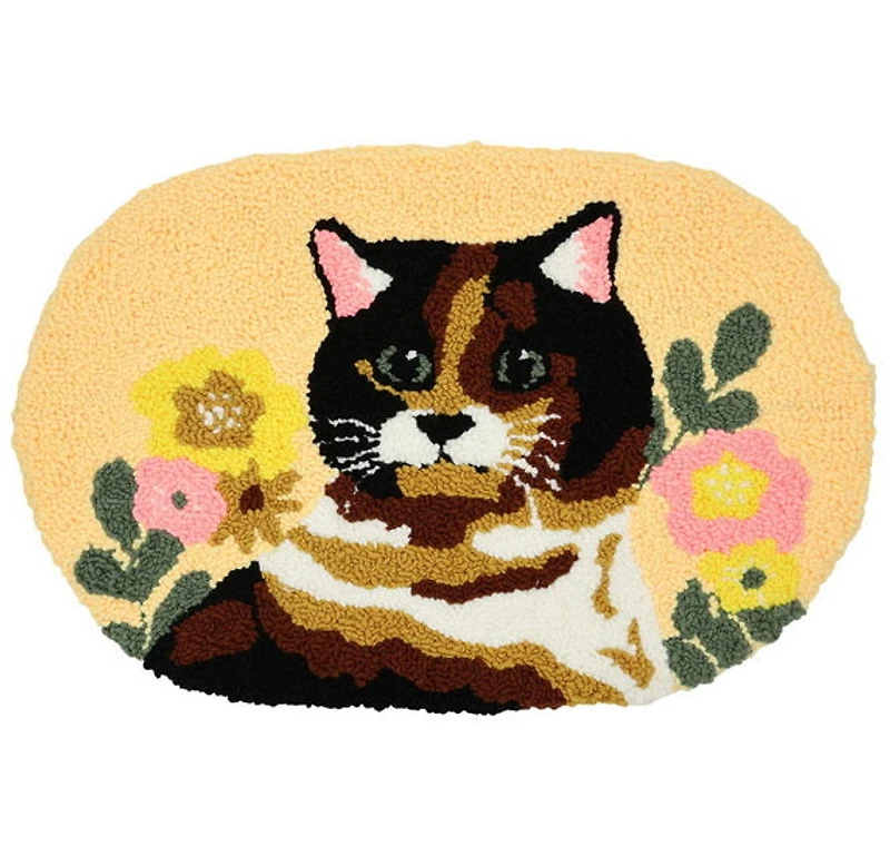 Ens. tapis punch needle minou