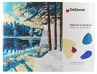 Peinture à numéros Lac d'hiver