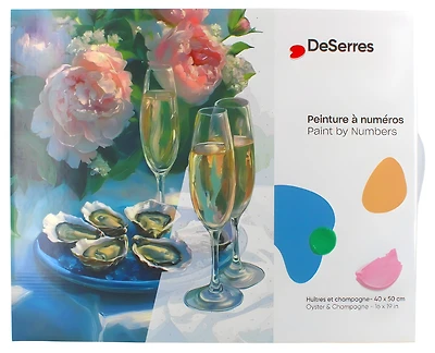 Peinture à numéros Huitres et champagne