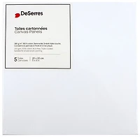 Ens.5 toiles cartonnées 8x8po