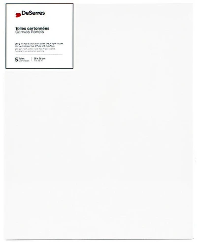 Ens.5 toiles cartonnées 11x14po