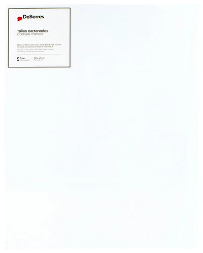 Ens.5 toiles cartonnées 12x16po