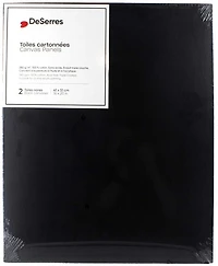 Ens.2 Toiles cartonnées noires 16x20po