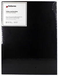 Ens.2 Toiles cartonnées noires 18x24po