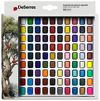 Ens. aquarelle - 90 demi-godets