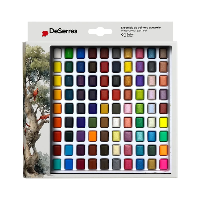 Watercolor Set – 90 Half-Pans