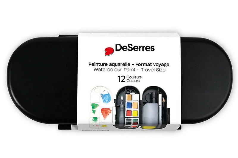 Ens. aquarelle de voyage - 17 pcs